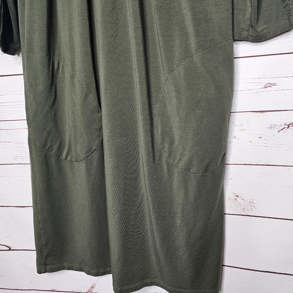 Garnet Hill Luna Lace Inset Knit Dress - Picture 6 of 11